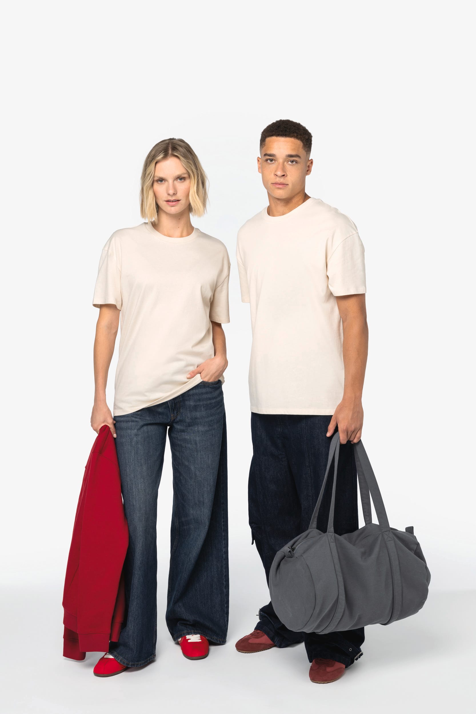 Milieuvriendelijke Unisex T-shirt met Verlaagde Schouders - 200 g/m² - NS330