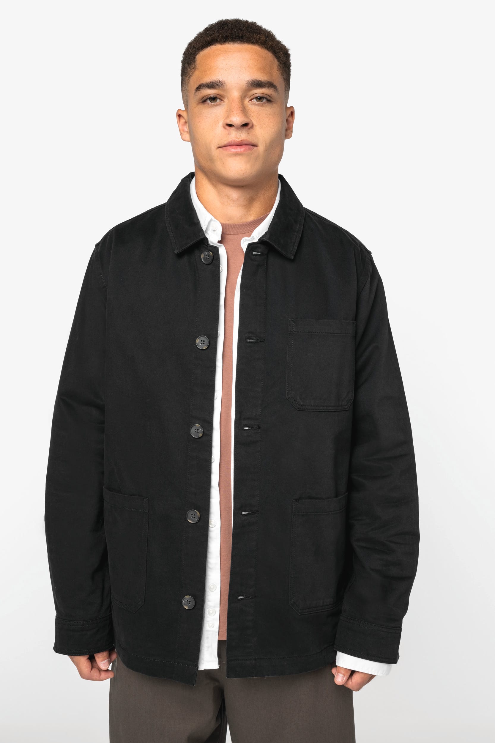 Unisex werkjas met washed effect | NS611