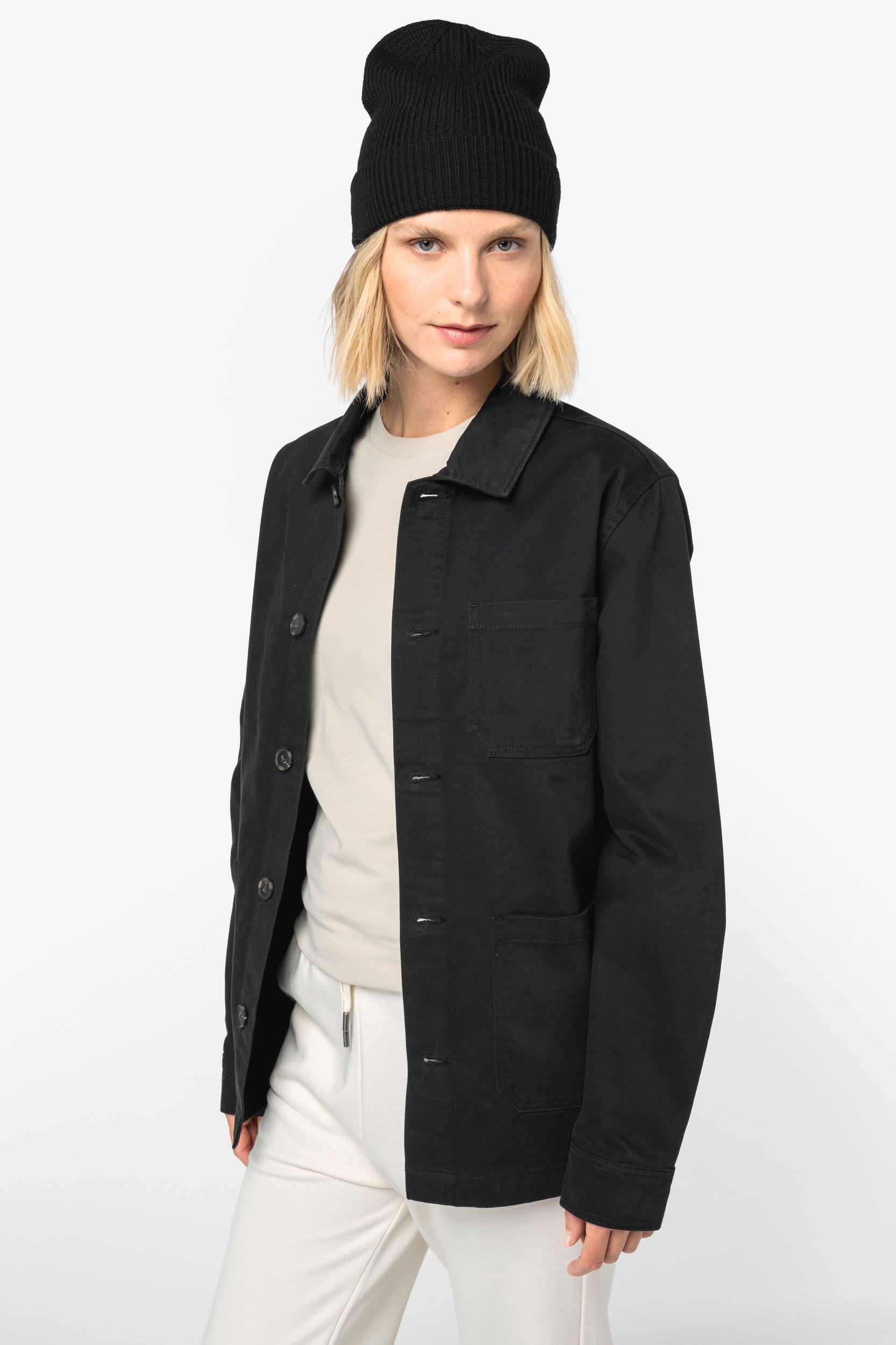 Unisex werkjas met washed effect | NS611
