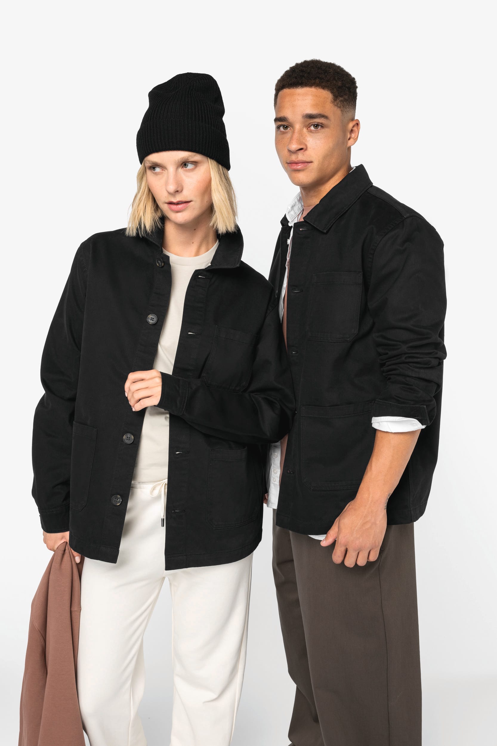 Unisex werkjas met washed effect | NS611