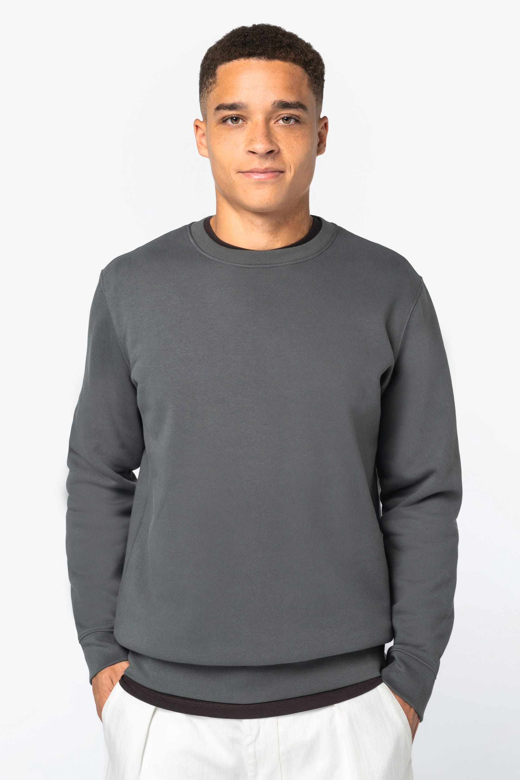 Unisex Sweatshirt mit Rundhalsausschnitt, Bio-Baumwolle | NS443