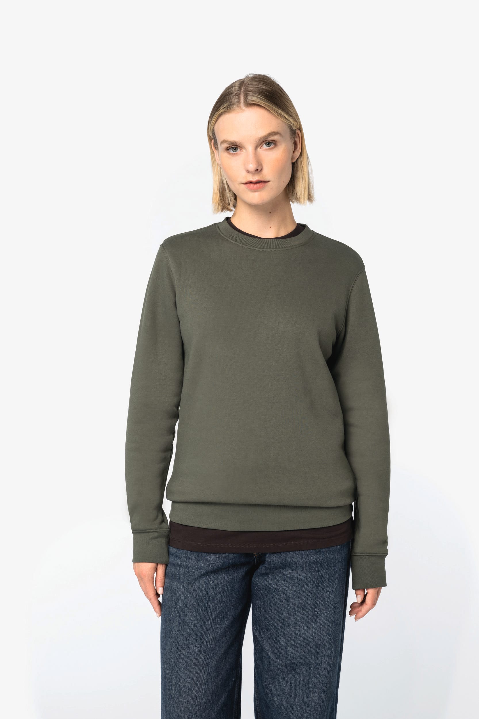 Unisex Sweatshirt mit Rundhalsausschnitt, Bio-Baumwolle | NS443