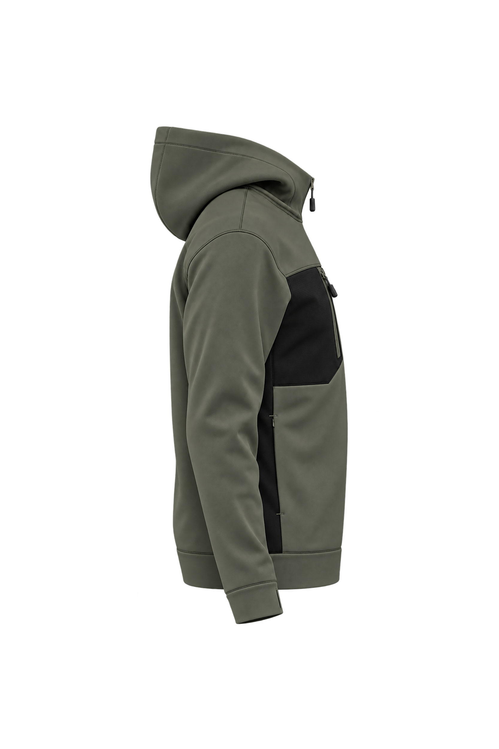 Sudadera deportiva unisex con capucha y cremallera completa de poliéster reciclado | PA349
