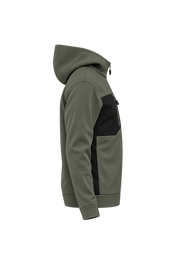 Sudadera deportiva unisex con capucha y cremallera completa de poliéster reciclado | PA349