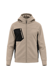 Sudadera deportiva unisex con capucha y cremallera completa de poliéster reciclado | PA349