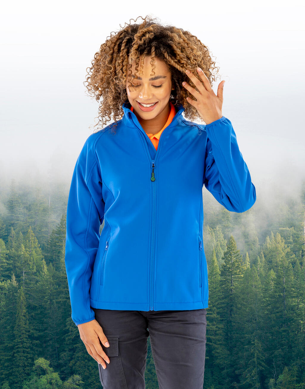 Dames Gerecycleerde 2-Lagen Bedrukbare Softshell Jas - 96033