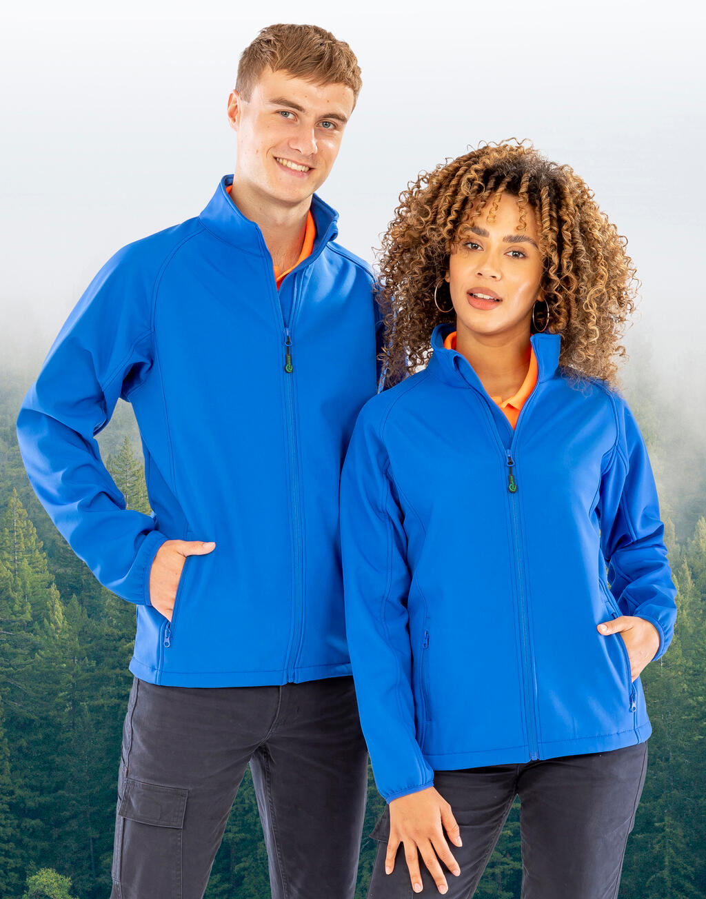 Dames Gerecycleerde 2-Lagen Bedrukbare Softshell Jas - 96033