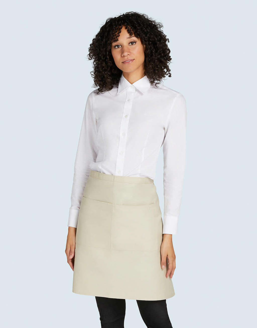 Short Recycled Bistro Apron with Pocket | BRUSSELS 96059
