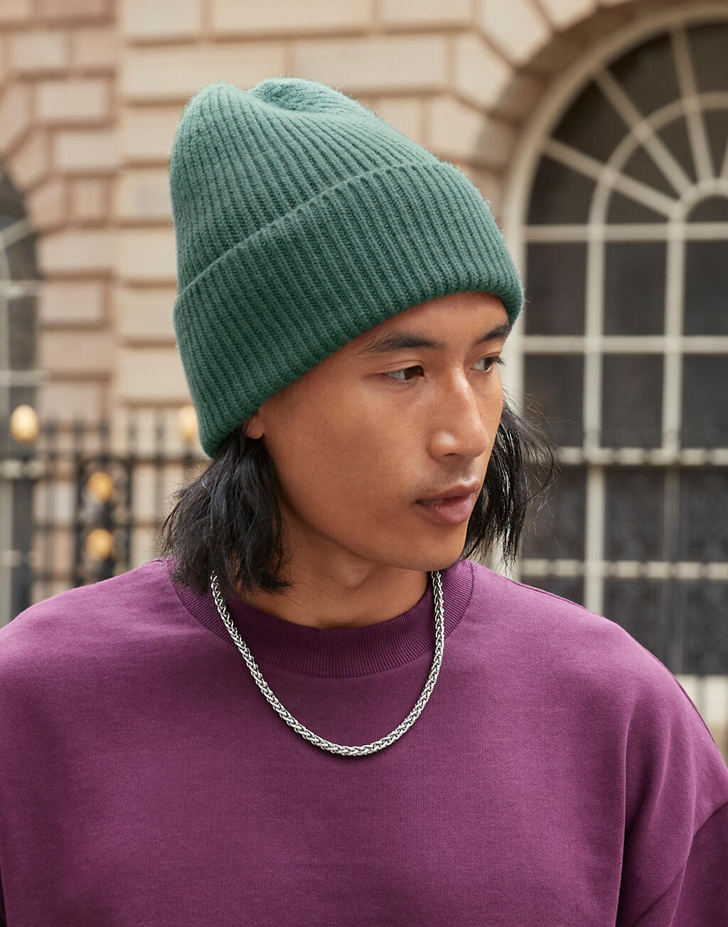 Oversized Cuffed Beanie - Ribbed, Recycled & Custom-Ready | 96069