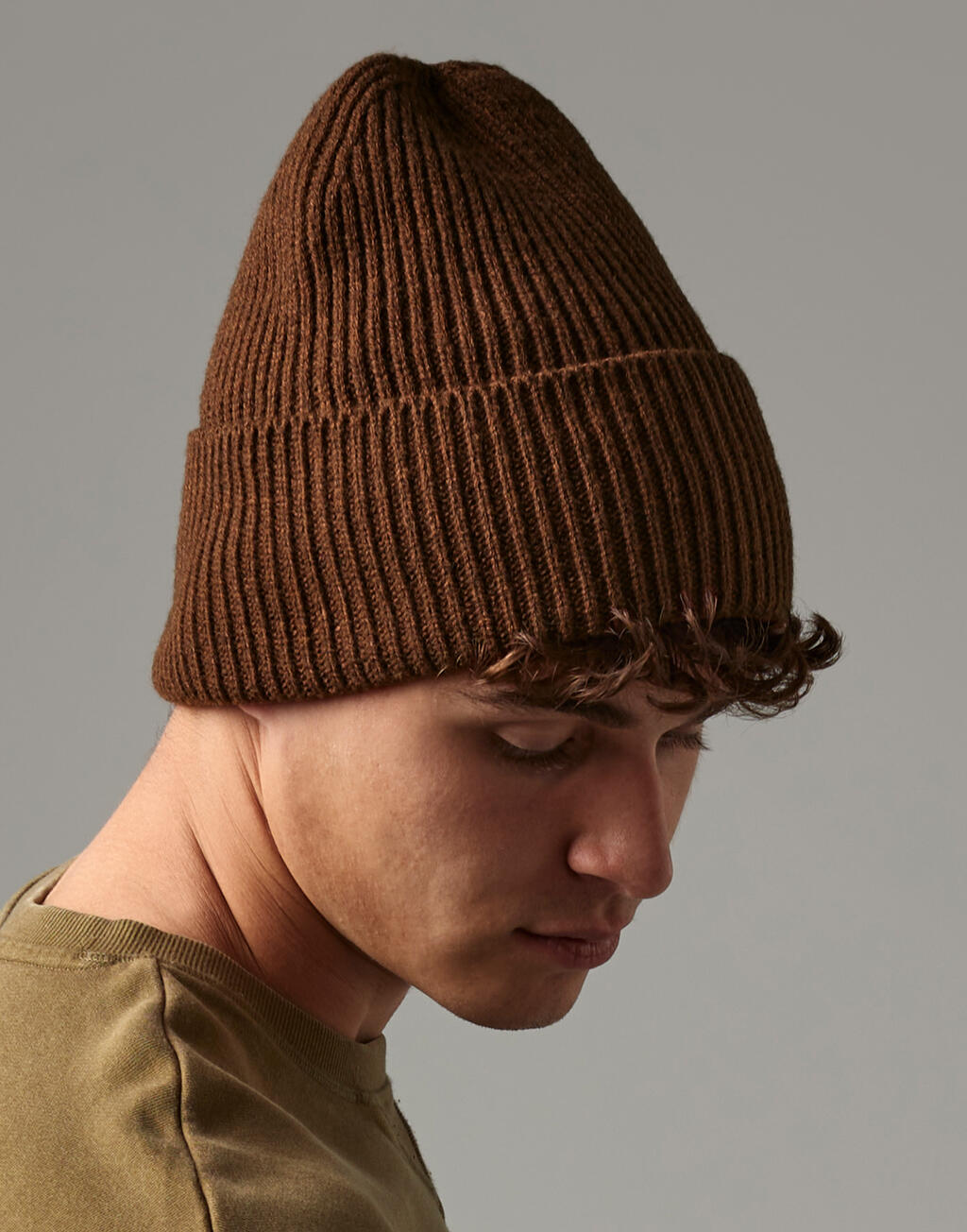 Oversized Cuffed Beanie - Ribbed, Recycled & Custom-Ready | 96069