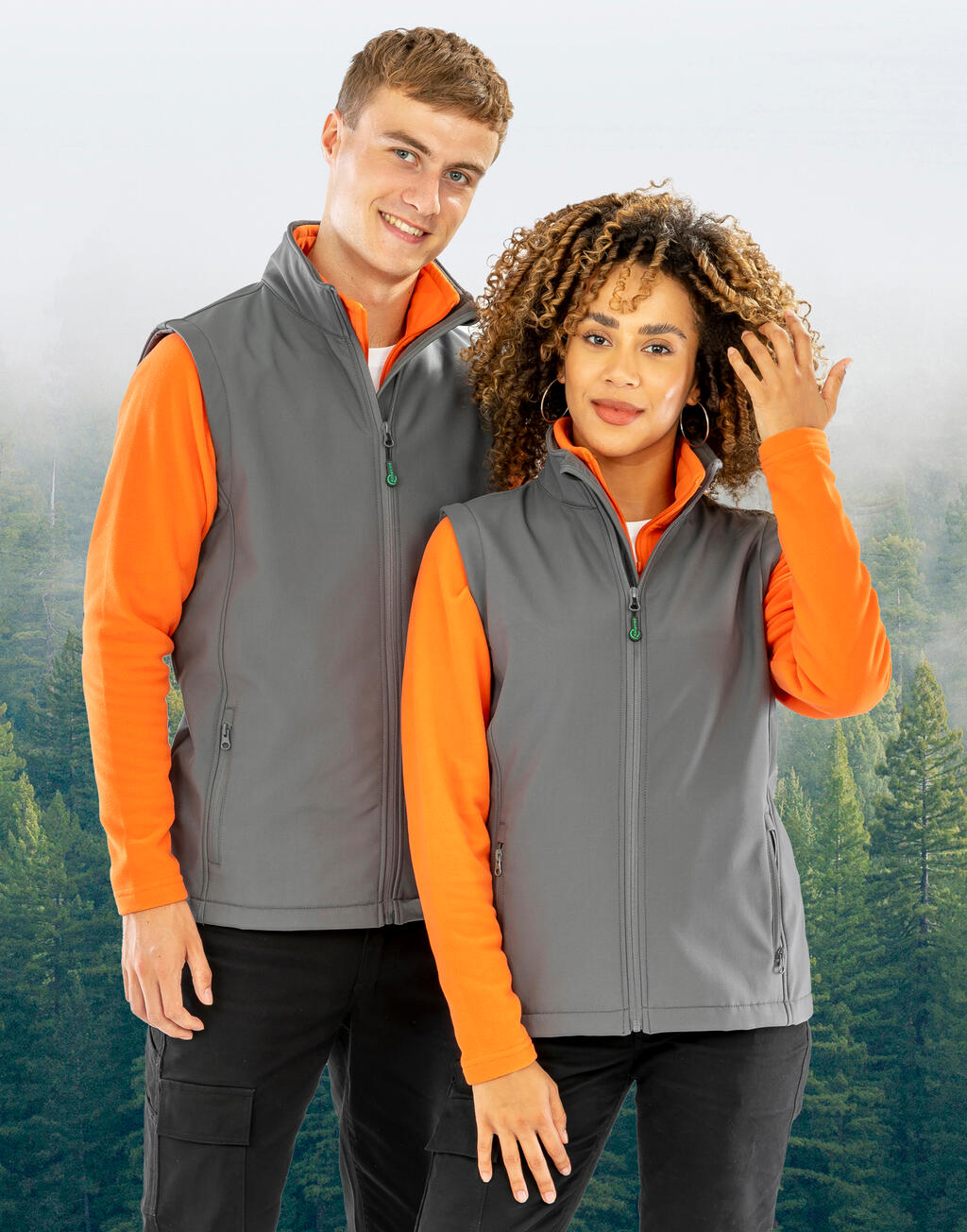 Dames Gerecycleerde 2-Lagen Bedrukbare Softshell Z/W - 96533