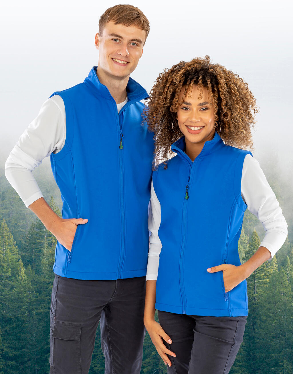 Dames Gerecycleerde 2-Lagen Bedrukbare Softshell Z/W - 96533