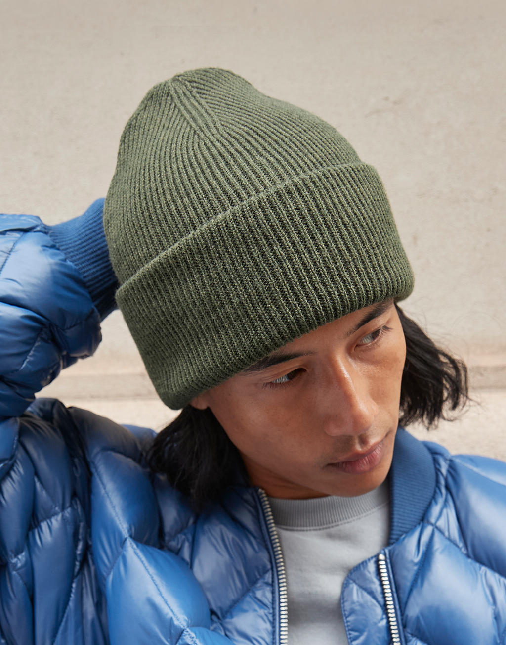 Classic Engineered Cuffed Beanie – Recycled Yarn | B385R