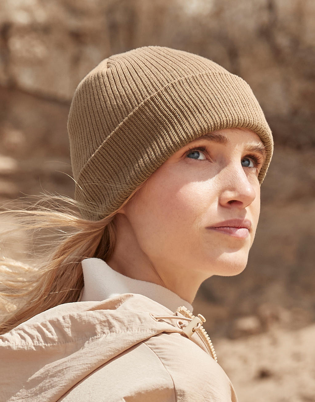 Polylana Ribbed Cuffed Beanie – Sustainable Knit | B376R
