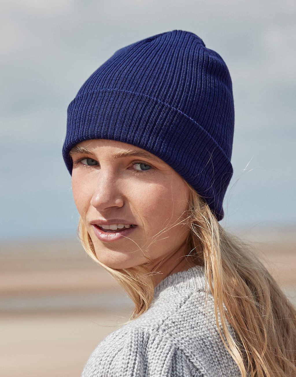Organic Cotton Fine Knit Beanie – Lightweight & Soft | B51N