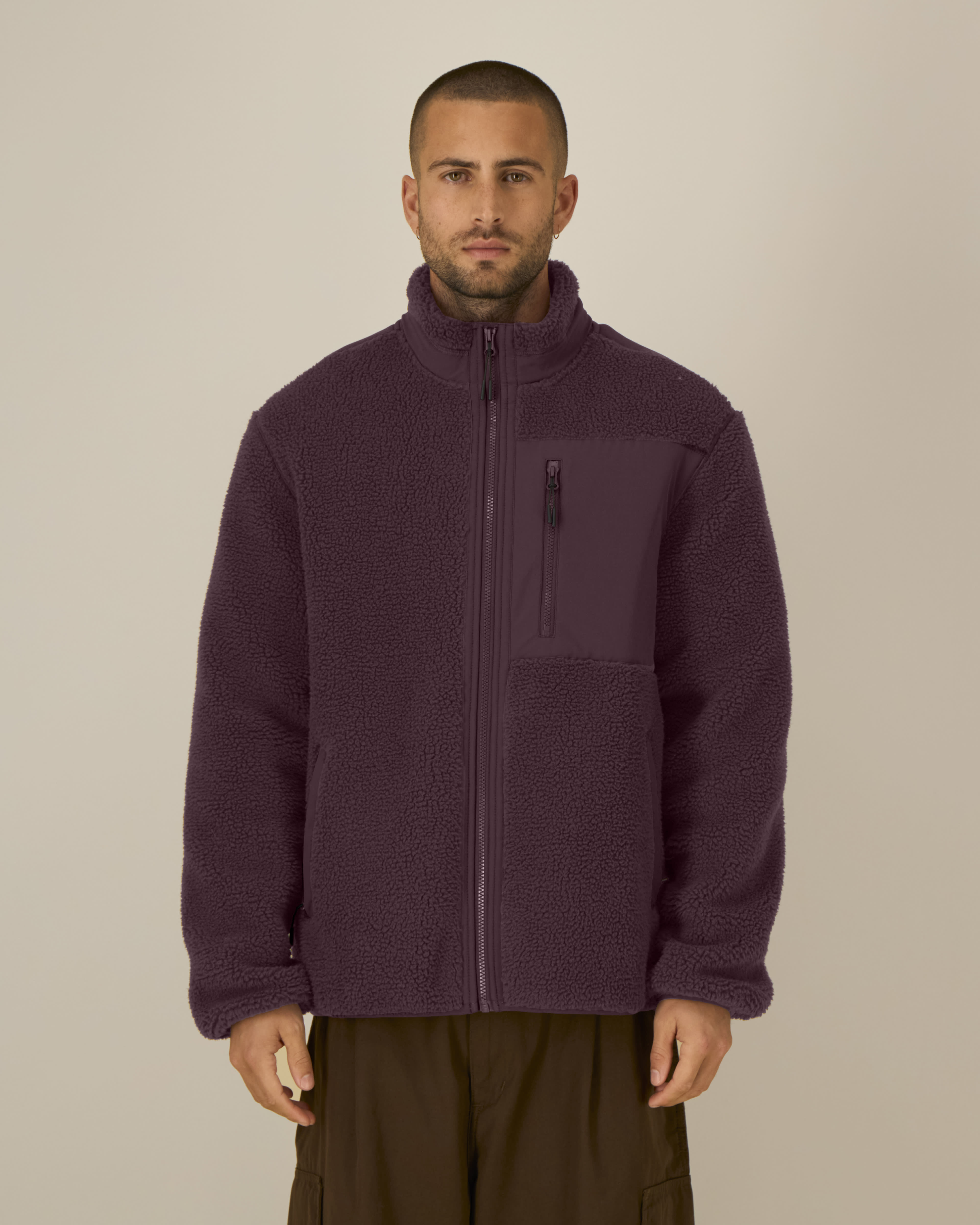 Unisex-Recycelte-Sherpa-Jacke - 450 GSM | Brooker STJU248