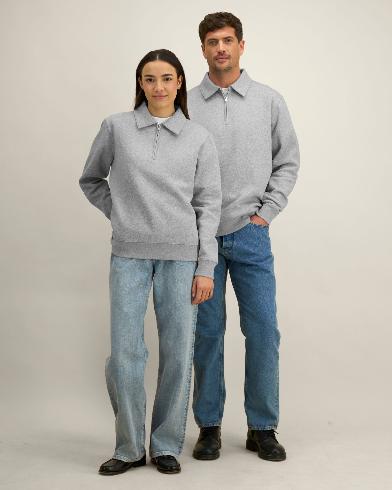 Sudadera unisex con cuello y cremallera de un cuarto - 280 GSM | Proper - STSU273