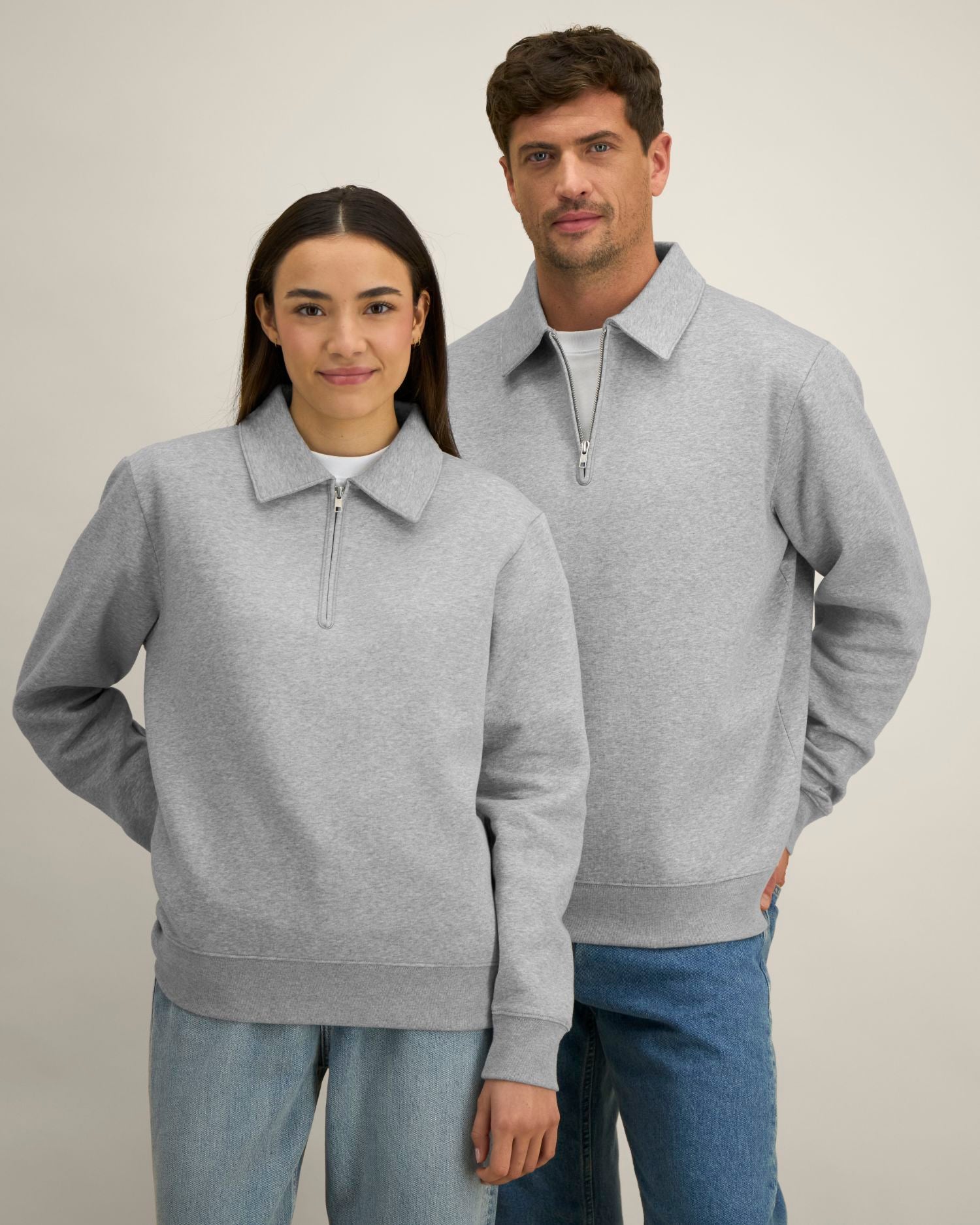 Sudadera unisex con cuello y cremallera de un cuarto - 280 GSM | Proper - STSU273