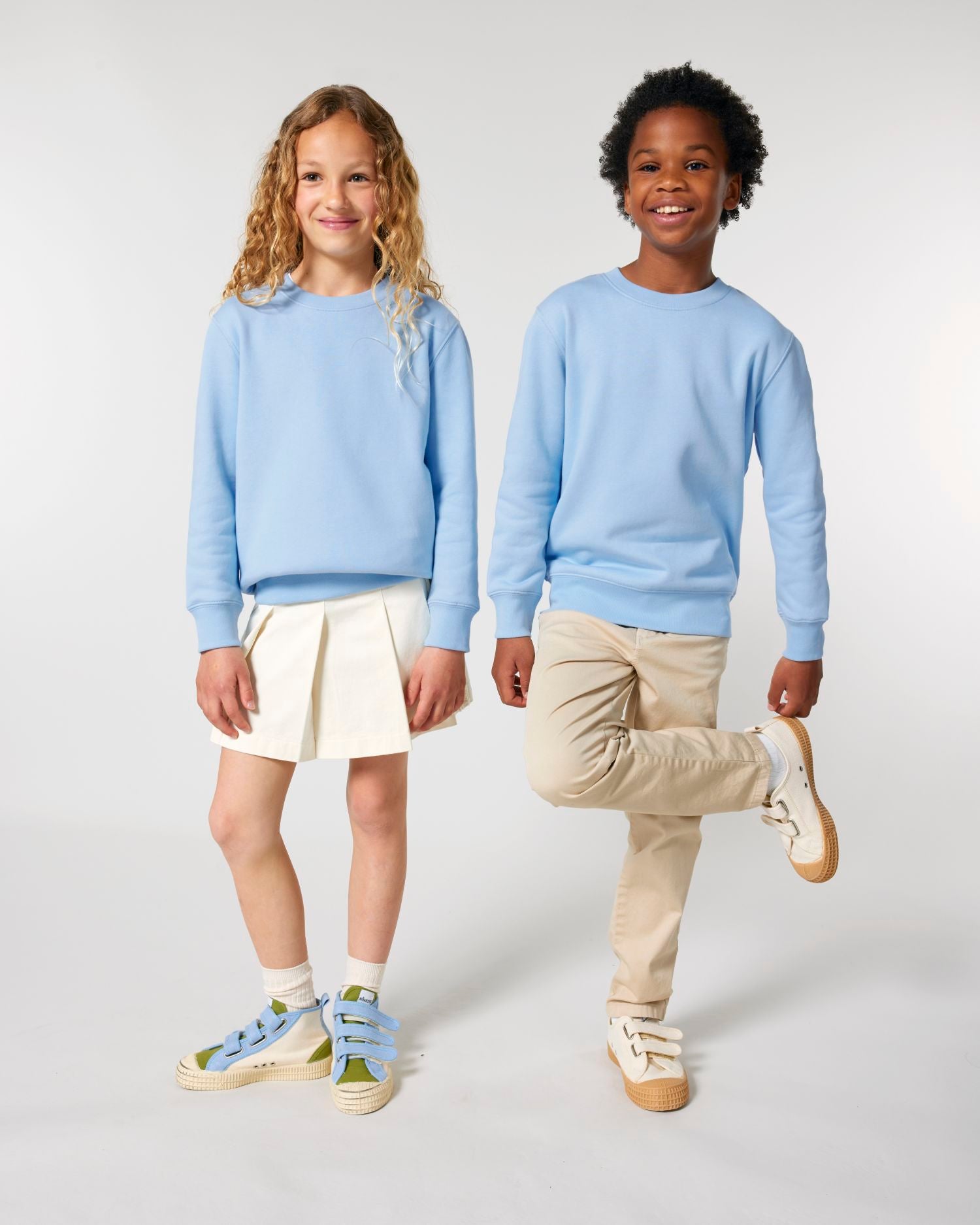 Kinderen' Organische Crew Neck Sweatshirt - 300 GSM | Mini Changer 2.0 STSK181