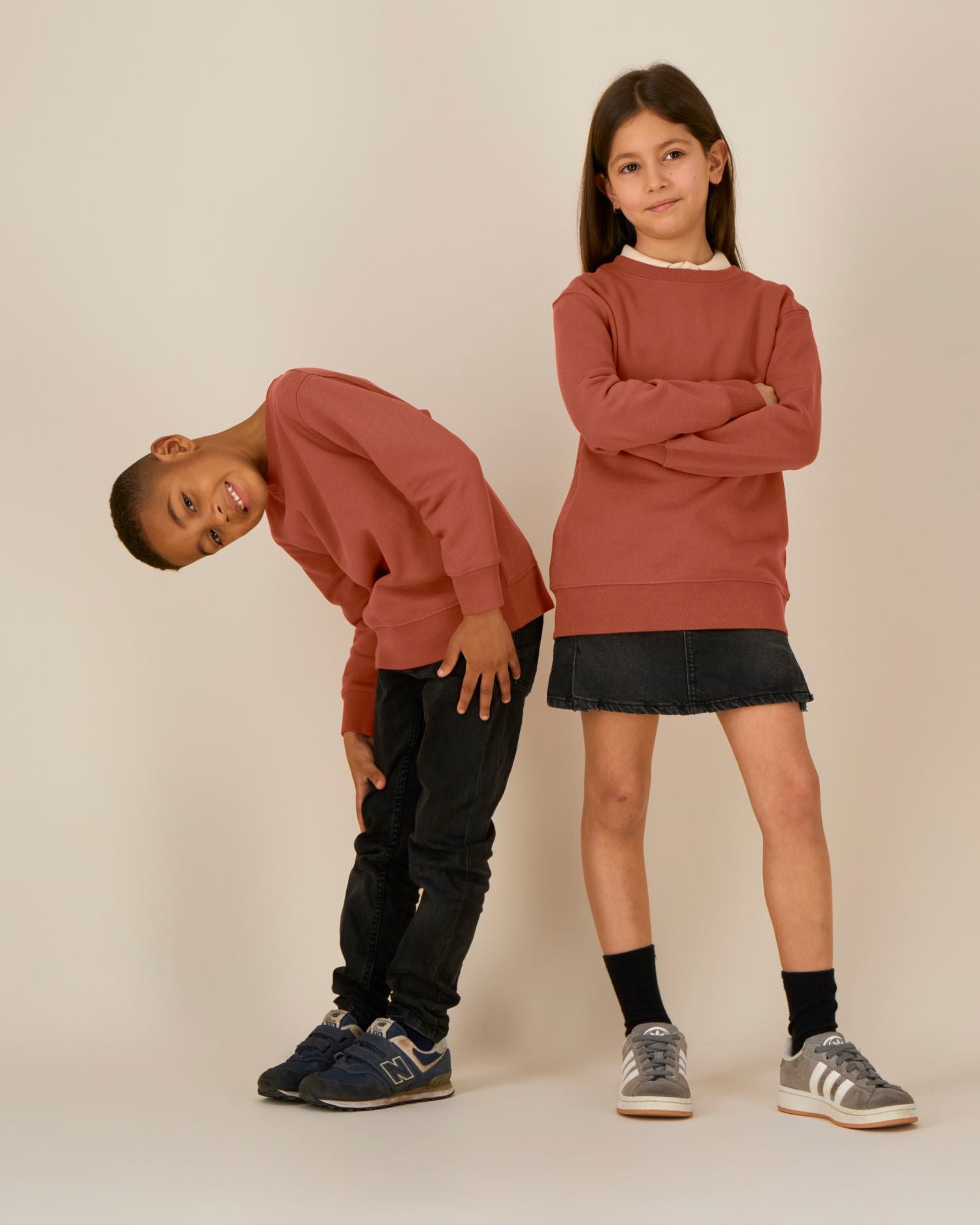 Kids' Organic Crew Neck Sweatshirt - 300 GSM | Mini Changer 2.0 STSK181