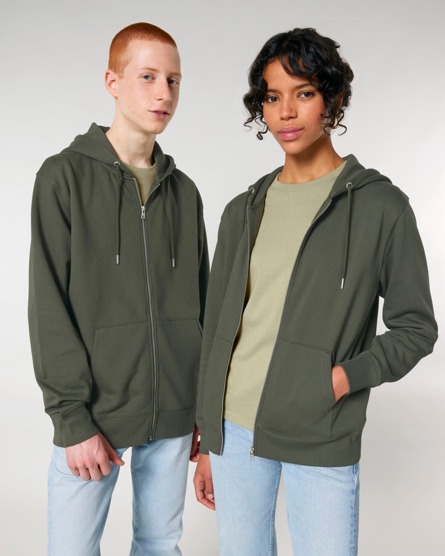 Unisex-Hoodie mit Reißverschluss – Bio-Baumwolle 350 GSM | Cultivator 2.0 Zipthru STSU179