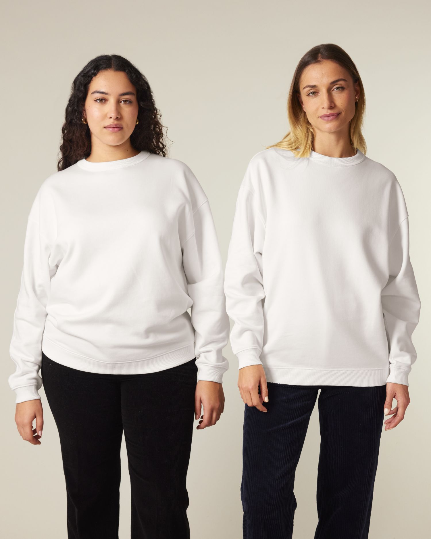 Women's Oversized Organic Cotton Crew Neck Sweatshirt - 300 GSM | Stella Paloma STSW218