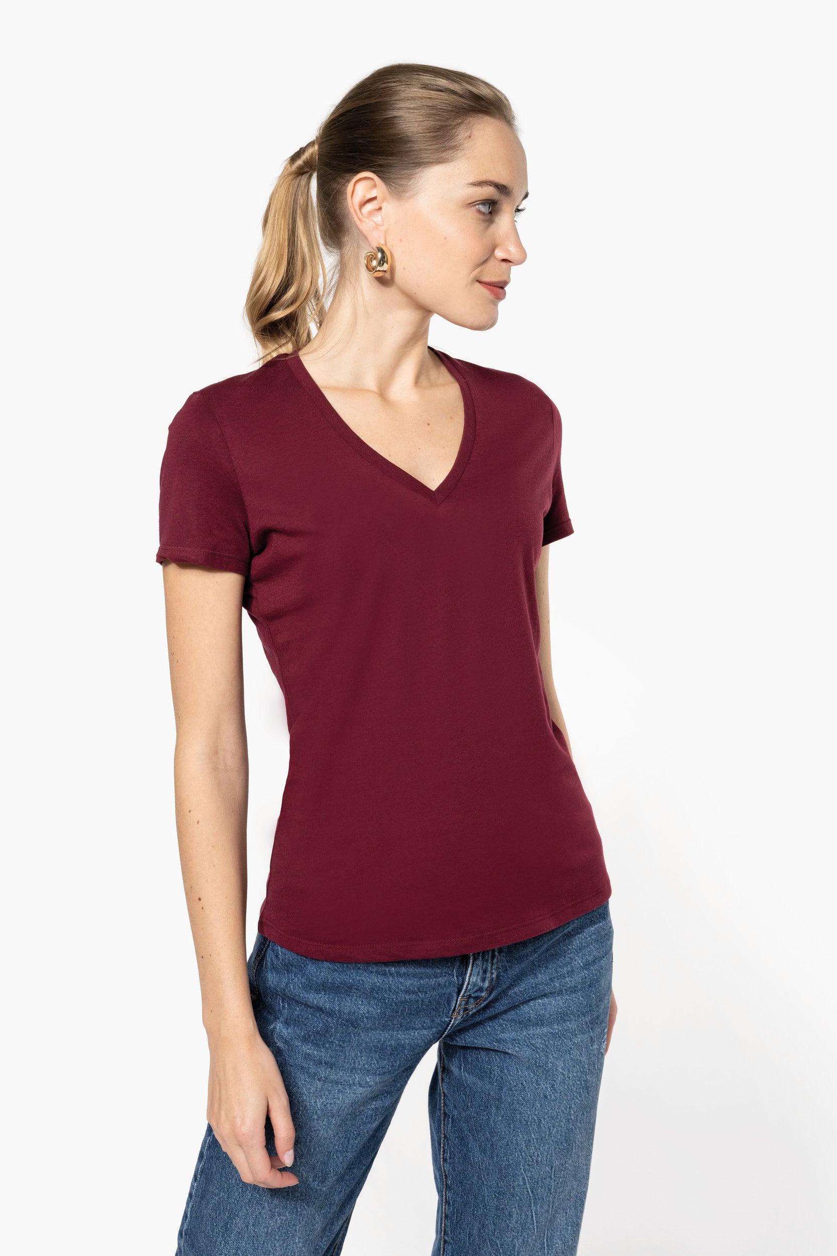 Dames Bio150ic V-hals T-shirt - 145 g/m² | K3029IC
