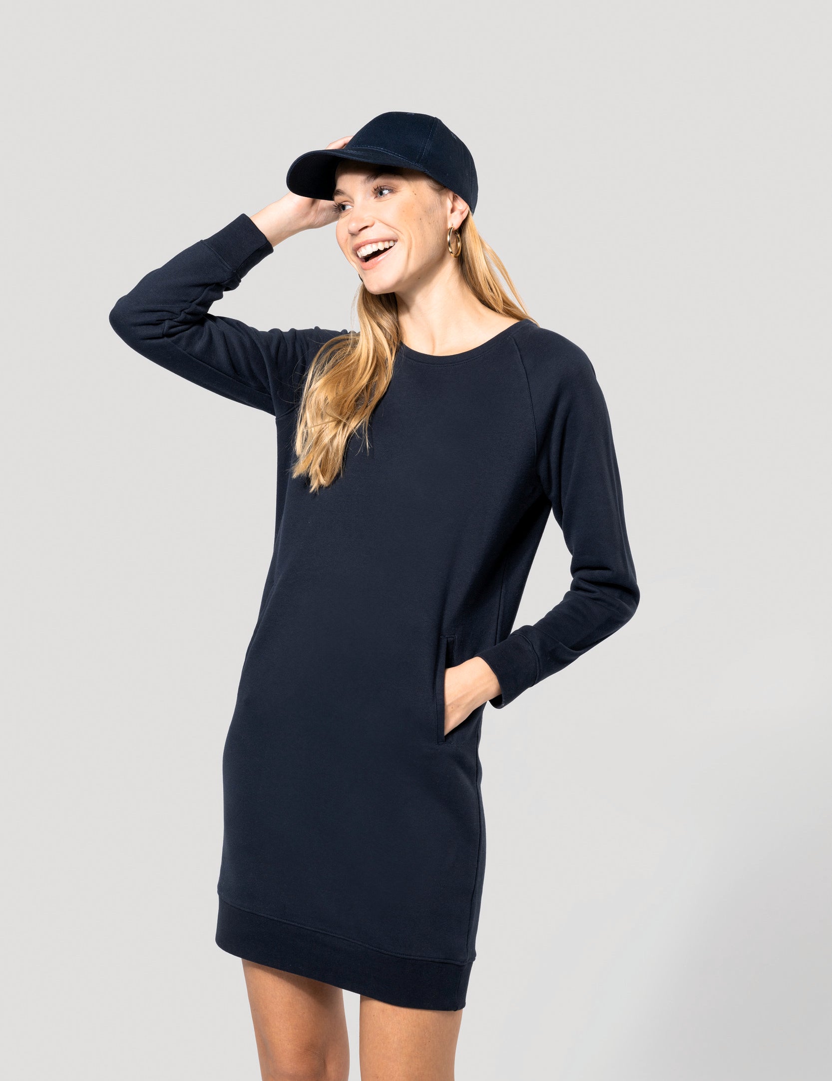 Organic Cotton Fleece Lounge Dress - K493