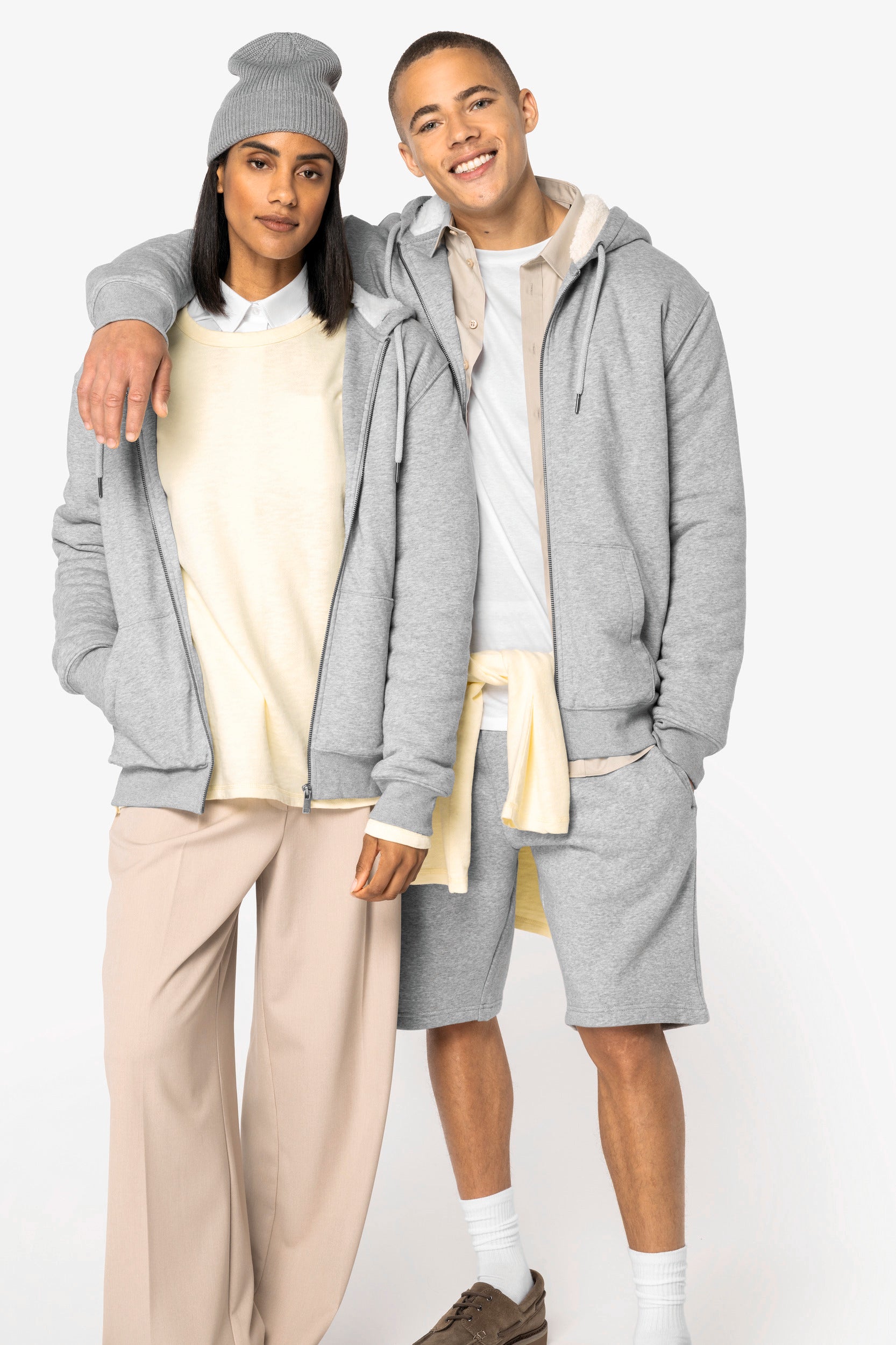 Native Spirit NS460 - Eco-friendly Unisex Sherpa-lined Full Zip Sweatshirt580 g/m²