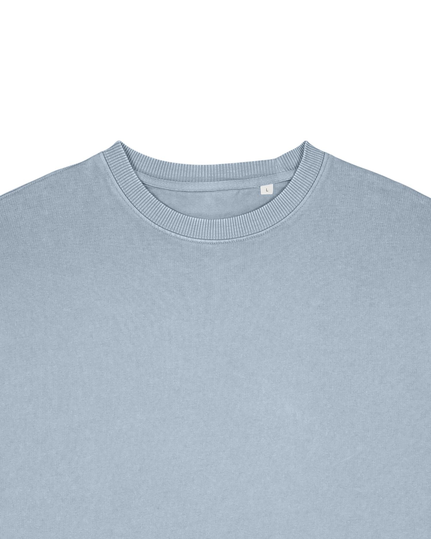 Unisex Organic Oversized Garment Dyed Crew Neck Sweatshirt - 380 GSM | Radder 2.0 Vintage STSU210