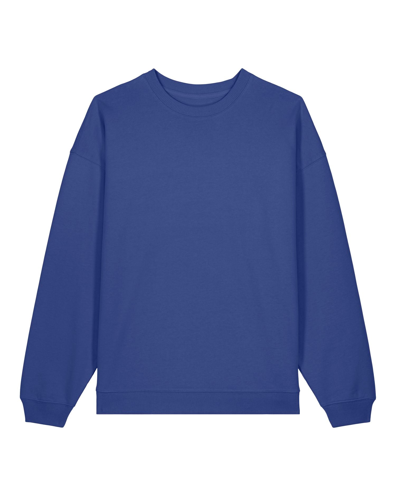 Sudadera unisex de algodón orgánico con cuello redondo y talla grande - 350 GSM | Radder 2.0 STSU208
