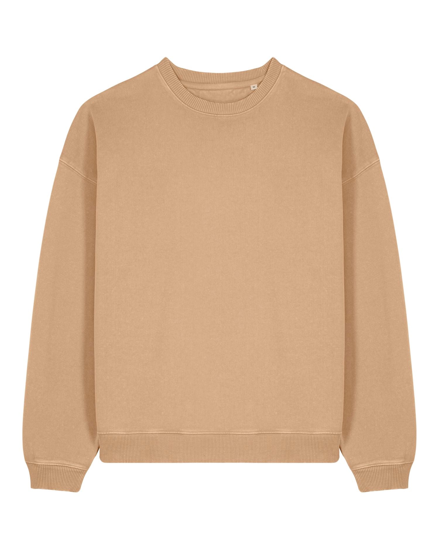 Unisex Organic Oversized Garment Dyed Crew Neck Sweatshirt - 380 GSM | Radder 2.0 Vintage STSU210