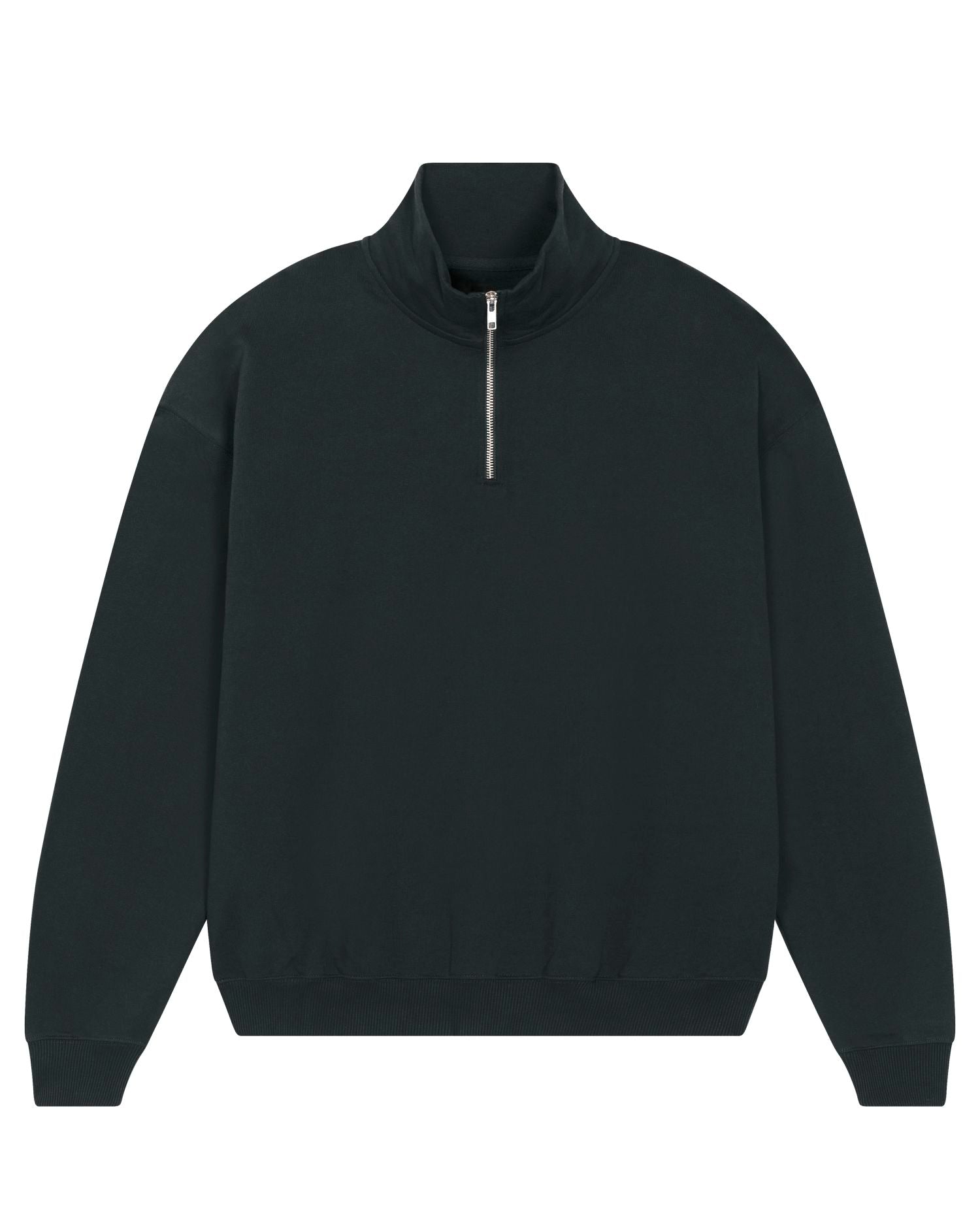 Unisex Organic Cotton Quarter Zip Crewnecks  Sweatshirt 400 G/M² | Miller Dry STSU795