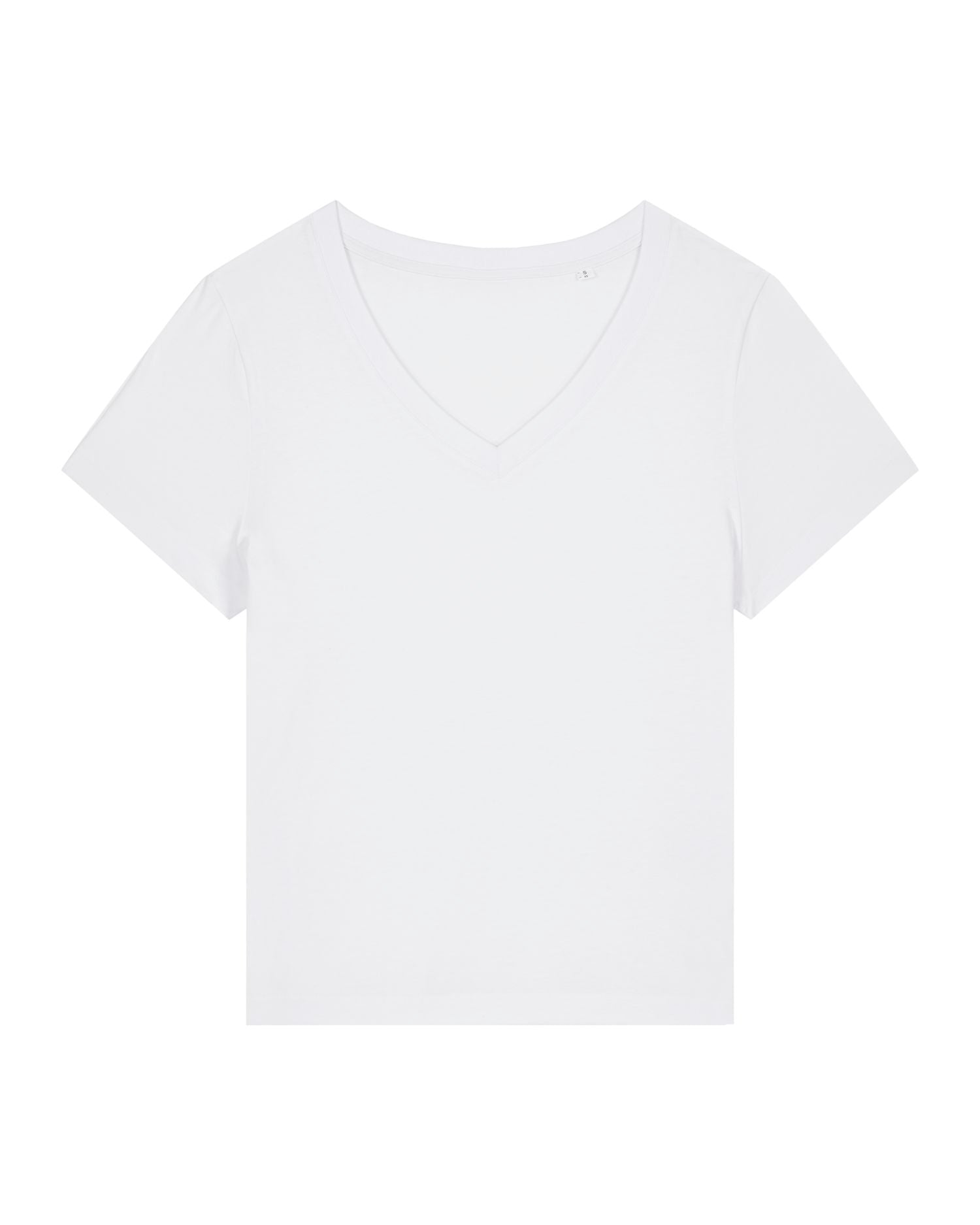 Camiseta orgánica de mujer con cuello en V - 155 GSM | Stella Isla STTW176