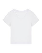 Camiseta orgánica de mujer con cuello en V - 155 GSM | Stella Isla STTW176