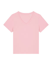 Camiseta orgánica de mujer con cuello en V - 155 GSM | Stella Isla STTW176