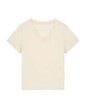 Camiseta orgánica de mujer con cuello en V - 155 GSM | Stella Isla STTW176