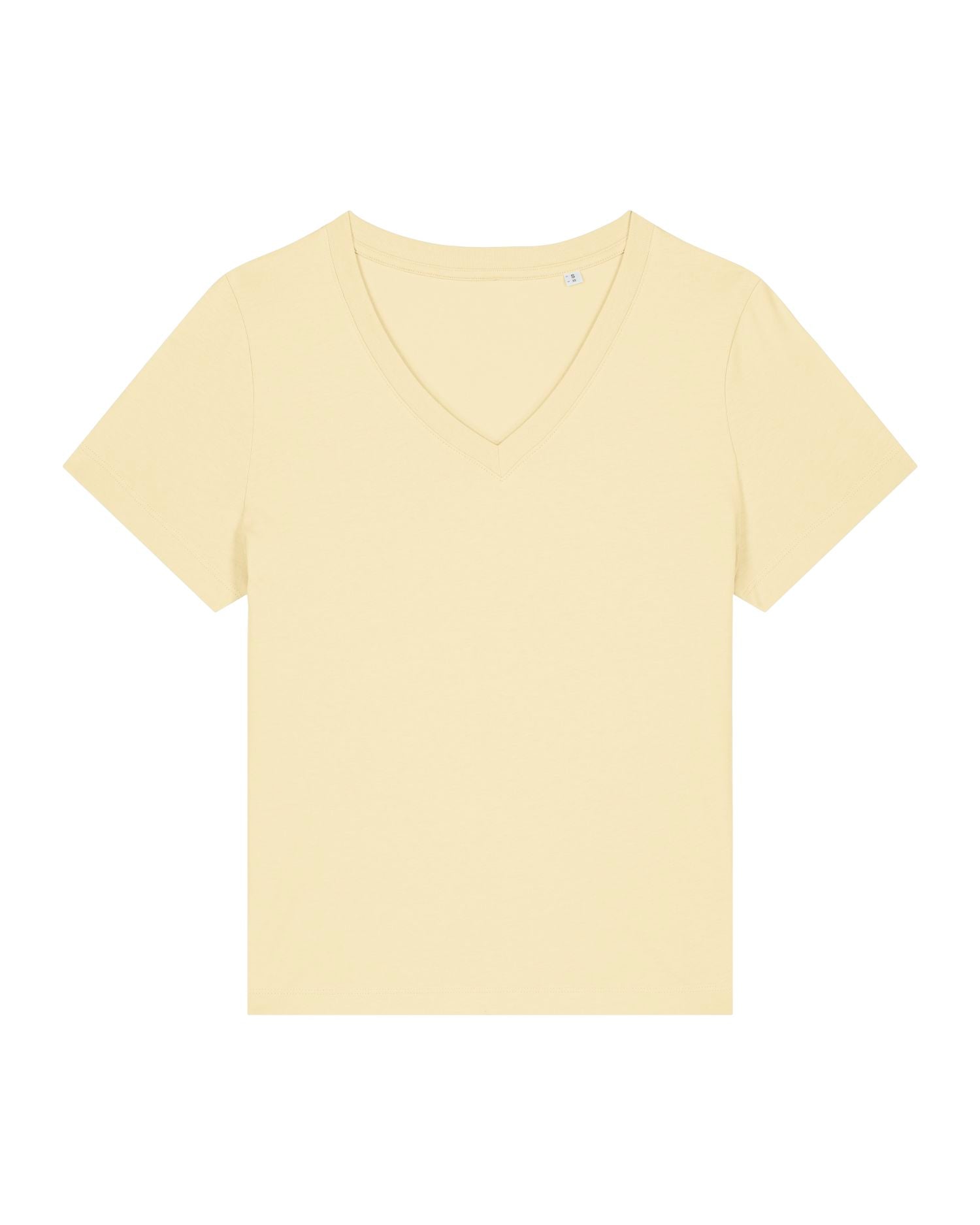 Camiseta orgánica de mujer con cuello en V - 155 GSM | Stella Isla STTW176