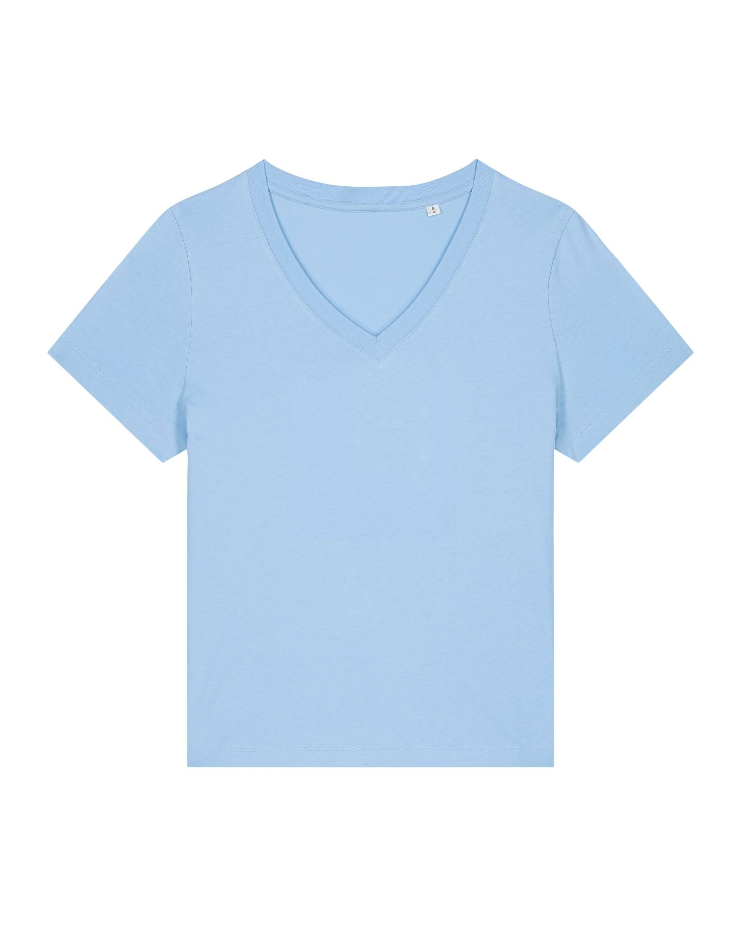 Camiseta orgánica de mujer con cuello en V - 155 GSM | Stella Isla STTW176