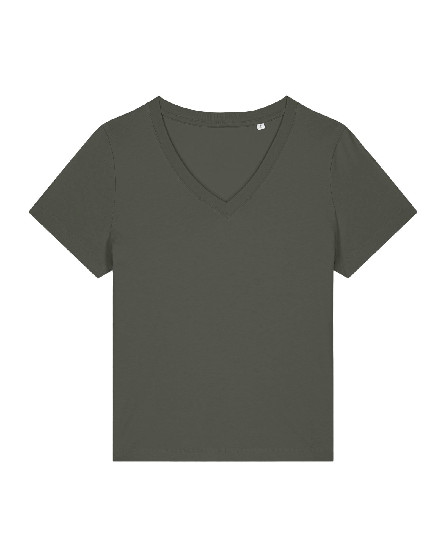 Camiseta orgánica de mujer con cuello en V - 155 GSM | Stella Isla STTW176