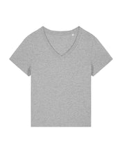 Camiseta orgánica de mujer con cuello en V - 155 GSM | Stella Isla STTW176