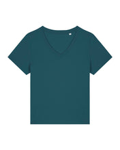 Camiseta orgánica de mujer con cuello en V - 155 GSM | Stella Isla STTW176