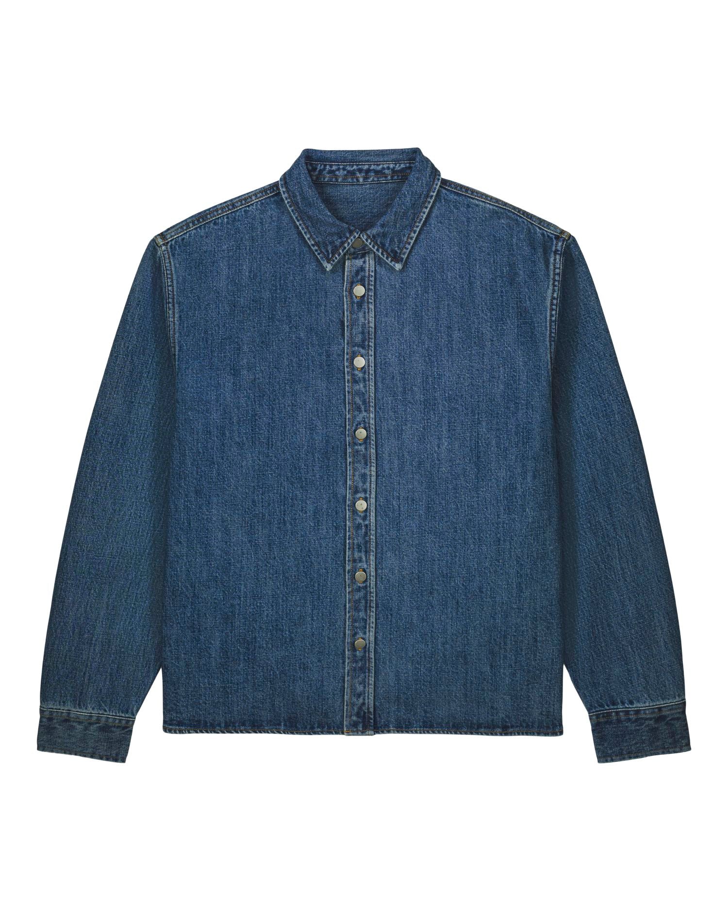 Sovracamicia unisex in denim pesante - 440 GSM | Palmer - STWU287