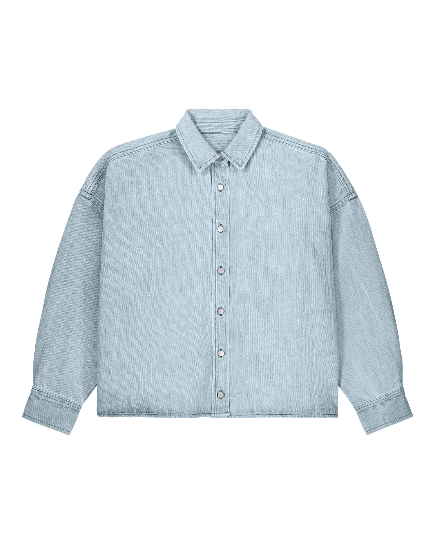 Sovracamicia da donna in denim Oversized - 440 GSM | Stella Ember - STWW288