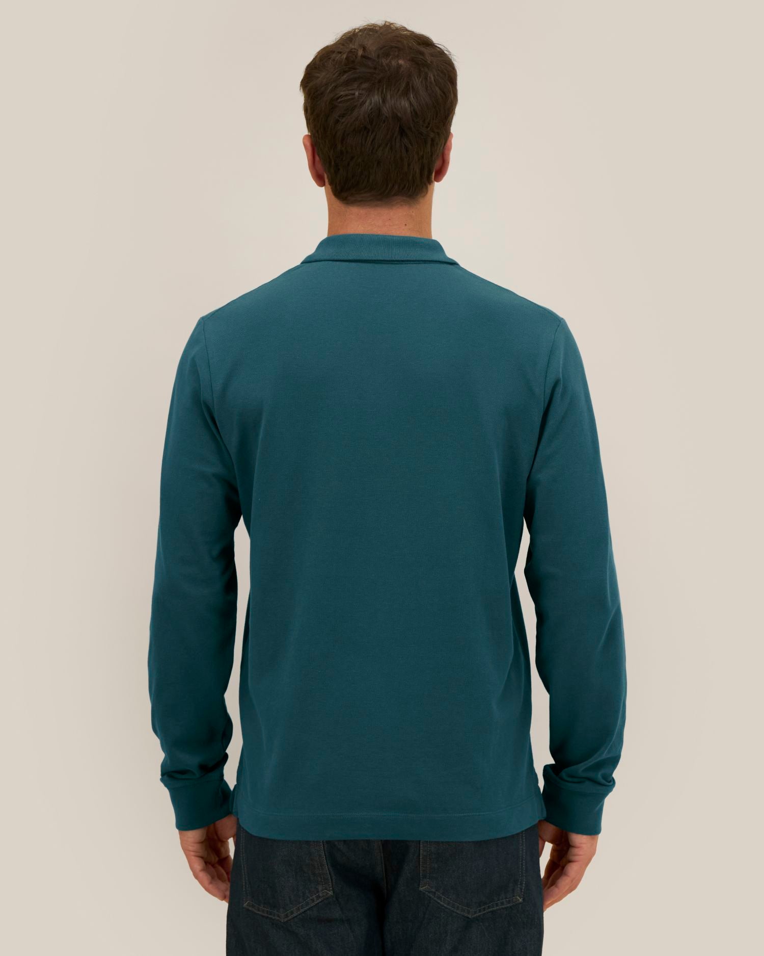 Unisex Organic Cotton Long Sleeve Polo - 240 GSM | Prepster 2.0 STPU223