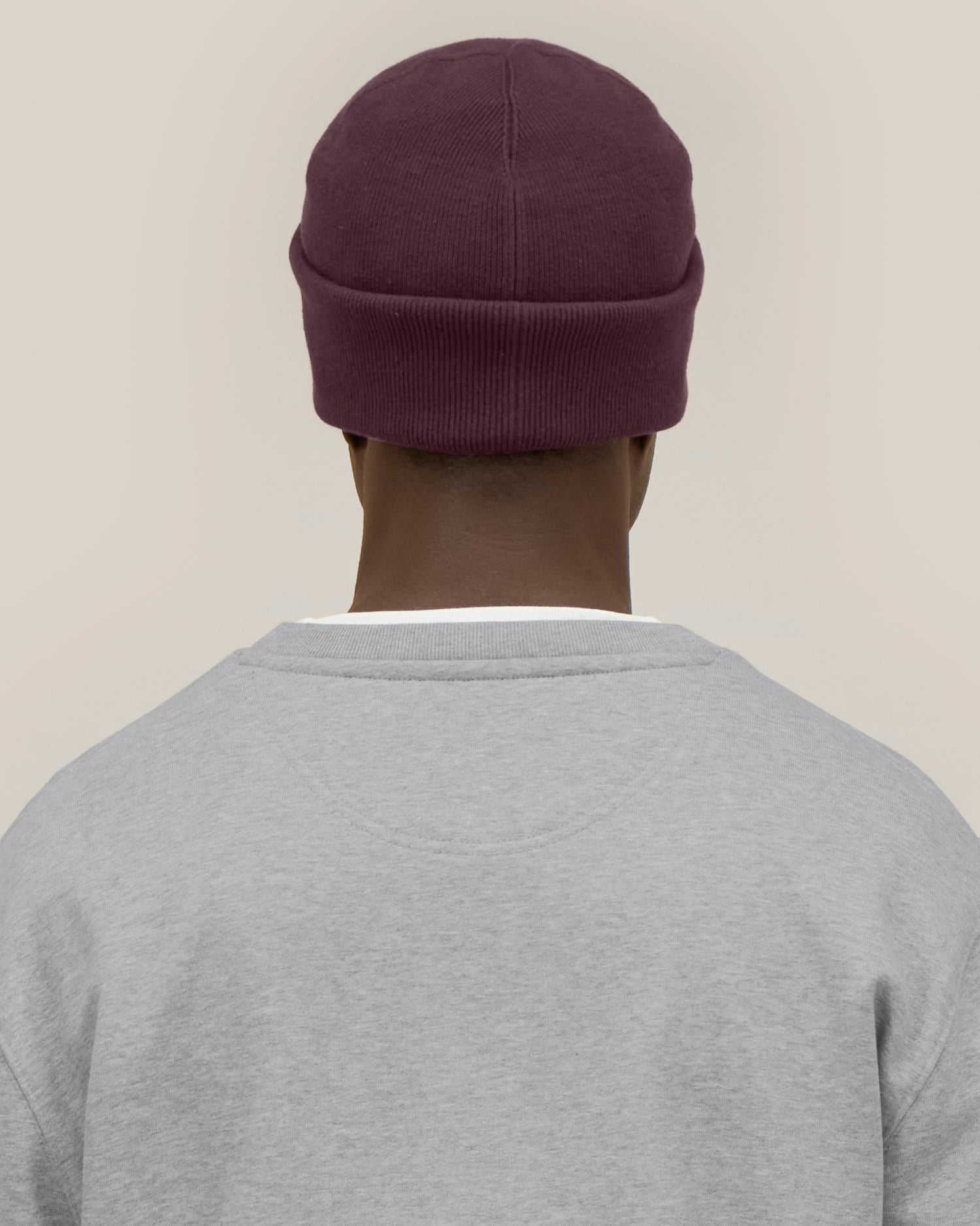 Unisex Ribbed Cuffed Beanie in Organic Cotton | Rib Beanie 2.0 - STAU295