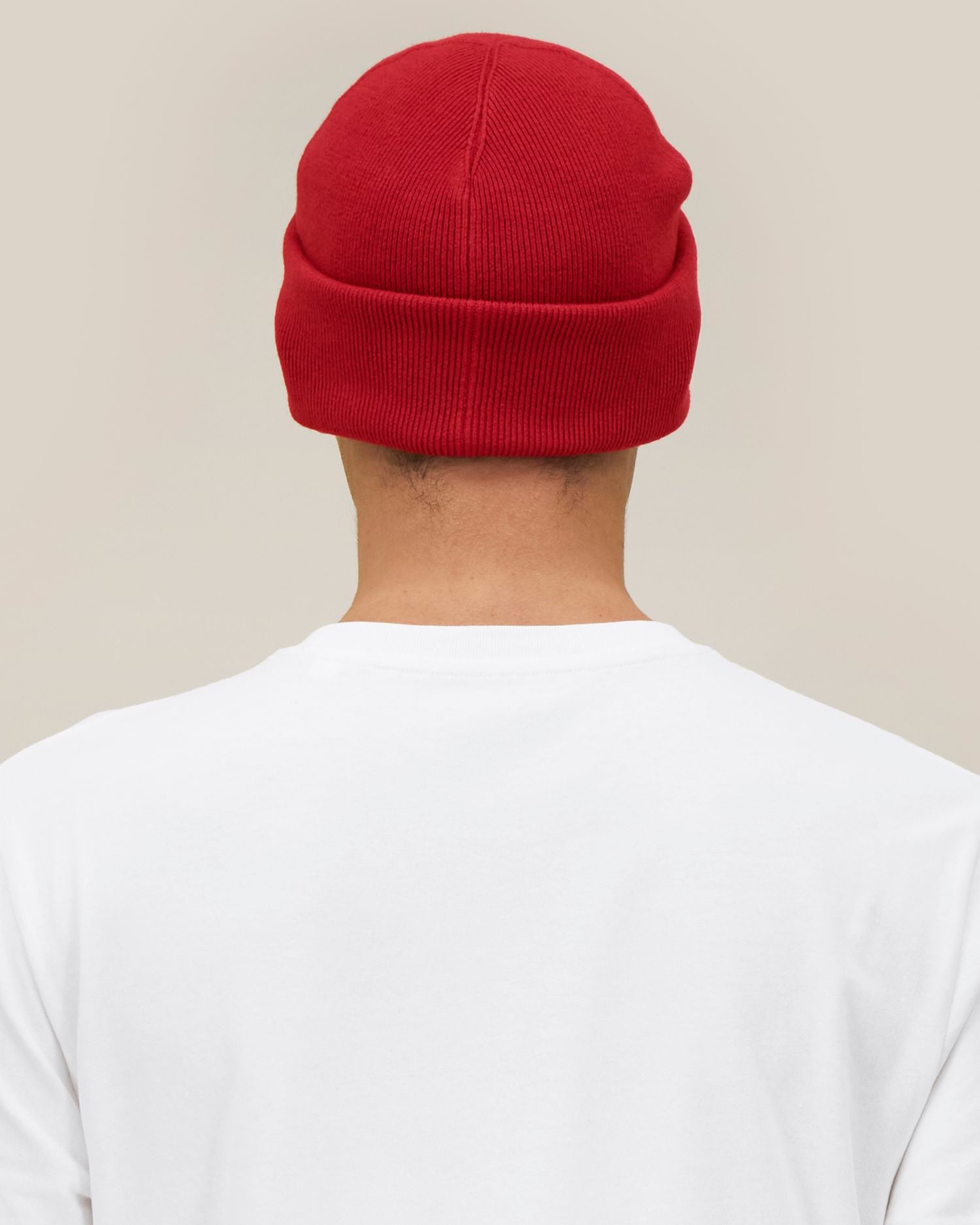 Unisex Ribbed Cuffed Beanie in Organic Cotton | Rib Beanie 2.0 - STAU295