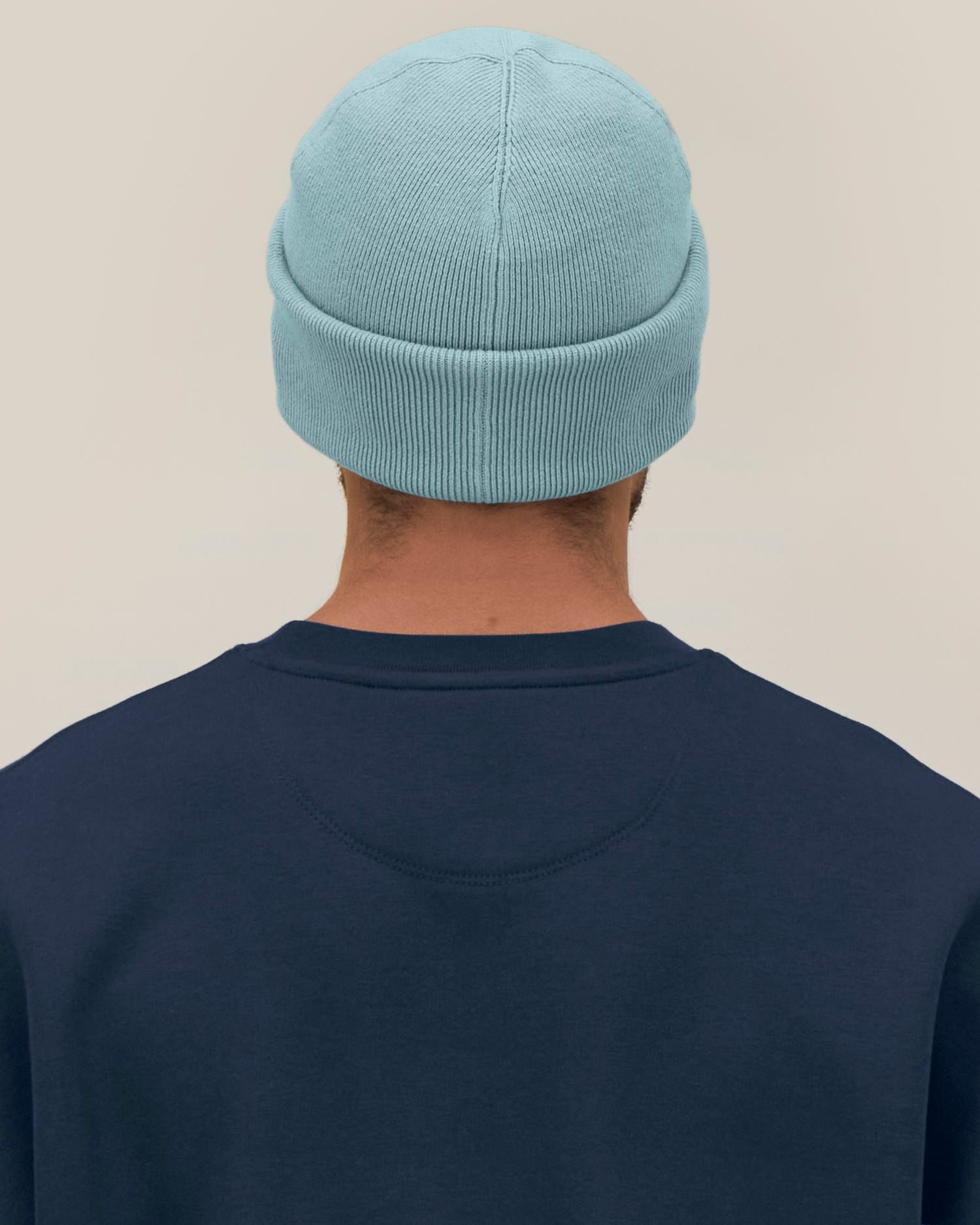 Unisex Ribbed Cuffed Beanie in Organic Cotton | Rib Beanie 2.0 - STAU295