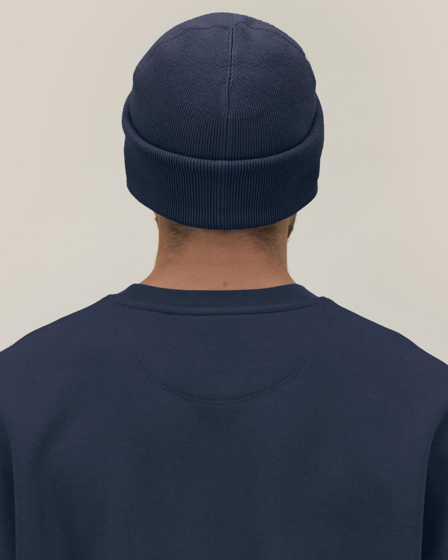 Unisex Ribbed Cuffed Beanie in Organic Cotton | Rib Beanie 2.0 - STAU295