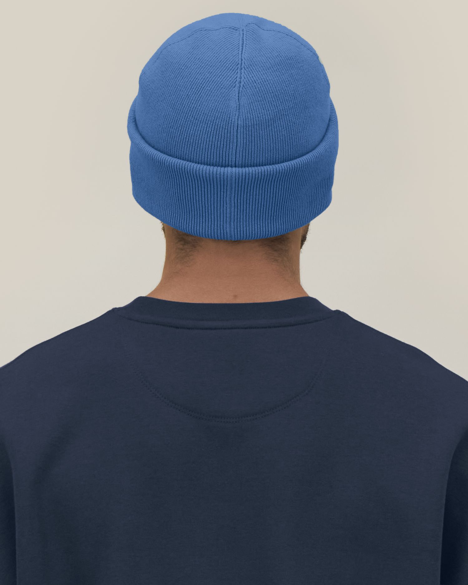 Unisex Ribbed Cuffed Beanie in Organic Cotton | Rib Beanie 2.0 - STAU295